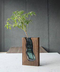 Vase en bois design