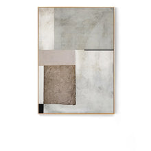 Chargement de l&#39;image dans la visionneuse de la galerie, Tableau abstrait avec des carrés accroché au mur
