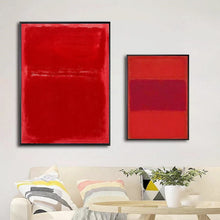 Chargement de l&#39;image dans la visionneuse de la galerie, Tableau minimaliste rouge
