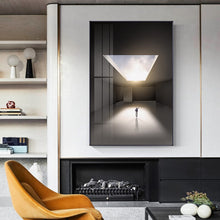 Chargement de l&#39;image dans la visionneuse de la galerie, Tableau abstrait lumière style minimaliste
