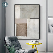Chargement de l&#39;image dans la visionneuse de la galerie, Tableau minimaliste avec des carrés abstrait
