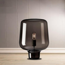 Chargement de l&#39;image dans la visionneuse de la galerie, Lampe minimaliste design en verre noir
