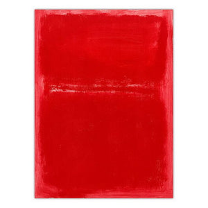 Tableau abstrait rouge minimaliste