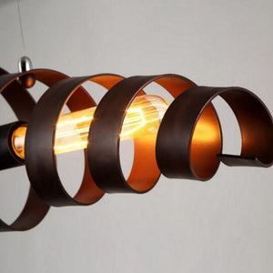 Lampe design industriel fer