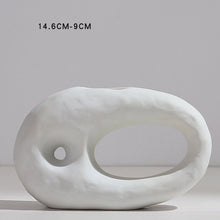 Chargement de l&#39;image dans la visionneuse de la galerie, Vase blanc design
