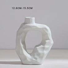 Chargement de l&#39;image dans la visionneuse de la galerie, Vase blanc design
