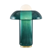 Chargement de l&#39;image dans la visionneuse de la galerie, Lampe champignon en verre de style rétro
