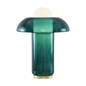 Lampe champignon en verre de style rétro
