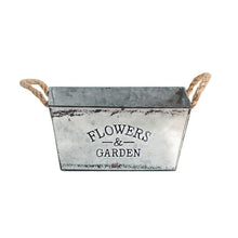 Chargement de l&#39;image dans la visionneuse de la galerie, Pot de fleur en métal vintage
