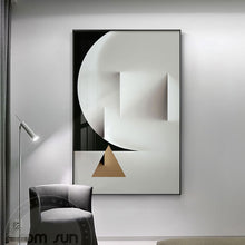 Chargement de l&#39;image dans la visionneuse de la galerie, Tableau géométrique moderne style minimaliste
