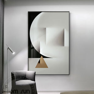 Tableau géométrique moderne style minimaliste