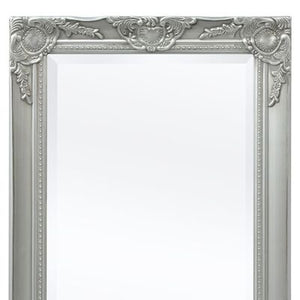 Miroir baroque argenté 120x60