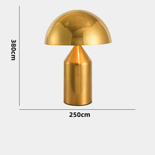 Chargement de l&#39;image dans la visionneuse de la galerie, Dimensions de la lampe champignon dorée
