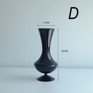 Vase soliflore noir 11 x 23 cm