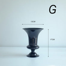 Chargement de l&#39;image dans la visionneuse de la galerie, Vase soliflore noir 13 x 17 cm
