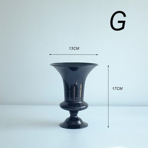 Vase soliflore noir 13 x 17 cm