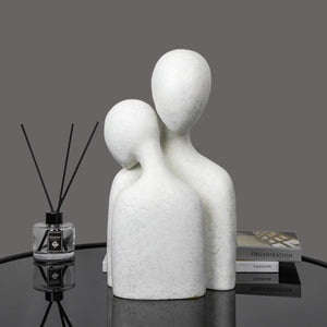 Statuette minimaliste couple