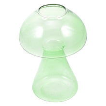 Chargement de l&#39;image dans la visionneuse de la galerie, Vase en verre champignon vert
