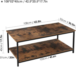 Table basse industrielle dimensions